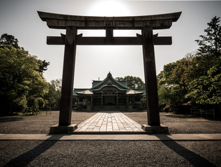 Torii gate in shito shrine