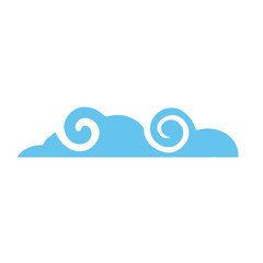 Isolated cloud vector design