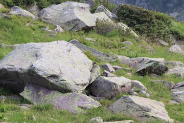 rocks in the mountains