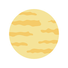 Isolated moon vector design