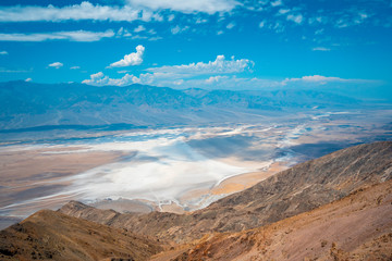 View of the viewpoint of Dante's view in Death Valley, California. United States