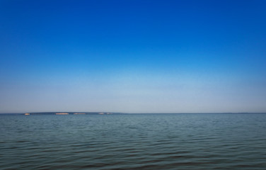 Fototapeta premium beautiful background. lake and blue sky
