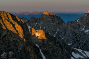 Fototapeta premium Sunrise on Pawnee Pass - Colorado