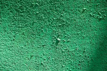 green paint on the wall