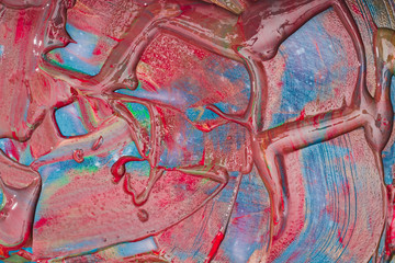  Abstract artwork- marbled effect. Pigment water background. Liquid acrylic- color blot