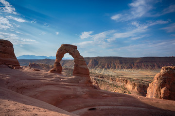 Fototapeta na wymiar Delicate Arch in Arches National Park in Utah