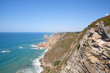 Cape ROCA located on territory of Portugal