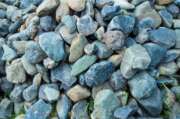 large gray-blue natural stones