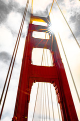 Golden Gate Bridge Sunburst