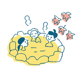 露天風呂  イエロー