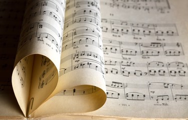Naklejka premium Creative Heart from Pages Book