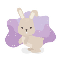 cute rabbit animal farm character