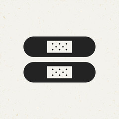 Flat minimal patch icon. Simple vector patch icon. Isolated patch icon for various projects.