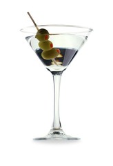 Martini Drink With Olives