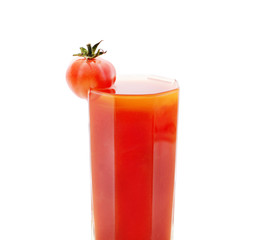 Tomato red juice.