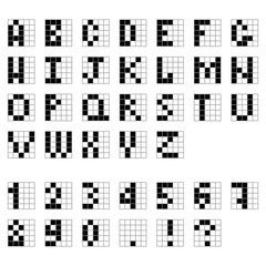 Retro pixel font