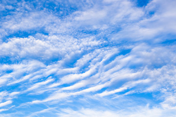 Fototapeta premium Bewitching cloudscape on which with some imagination, you can see horses carried up