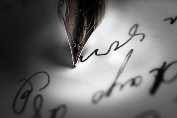 Letter being written by hand