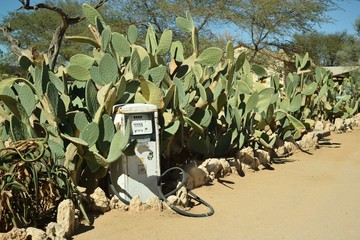 Gas station in the desert