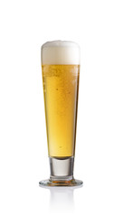 Beer glass isolated on white background