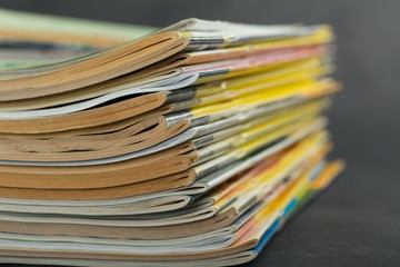 Stack of magazines