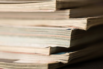 Stack of magazines