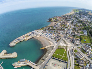 Aerial view of Greystones beach