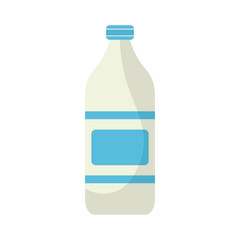 Isolated milk bottle vector design