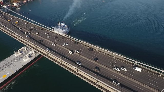 anker passing the Strait of Bosphorus