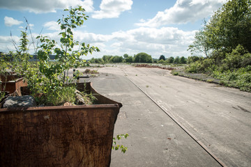 Brownfield land, site of recently demolished factory complex, West Midlands