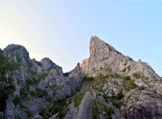 the Intregalde gorges Romania
