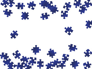 Business mind-breaker jigsaw puzzle dark blue 