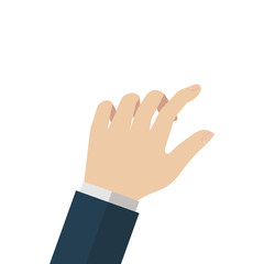 Isolated hand vector design