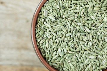 Fennel Seeds in Bowl