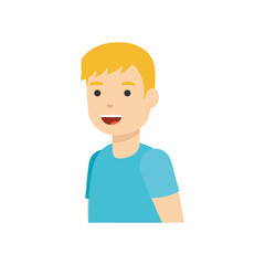 Isolated boy cartoon design