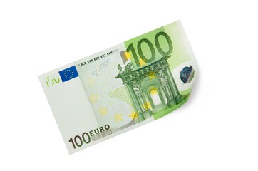 Obraz na płótnie Canvas 100 Euros Bill