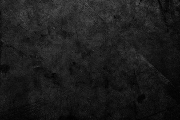 Fototapeta Black dark black grunge textured concrete stone wall background obraz