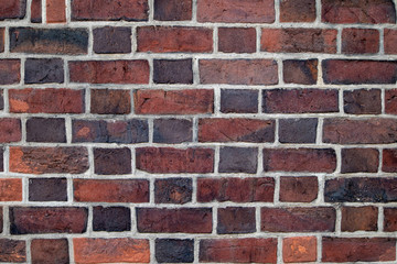 dark brown english style brick wall