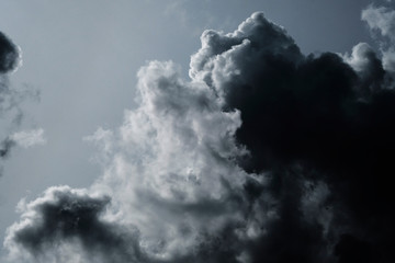 Sky clouds cirrus clouds monochrome