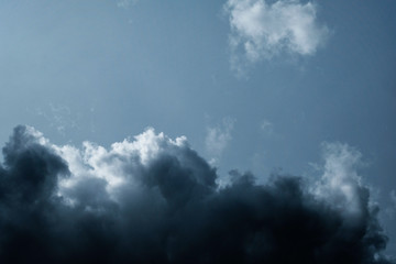 Sky clouds cirrus clouds on a blue background