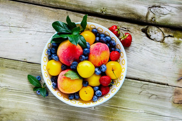 Summer fruit and berry