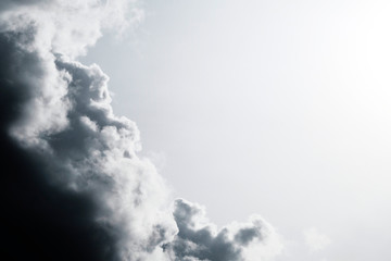 Sky clouds cirrus clouds monochrome