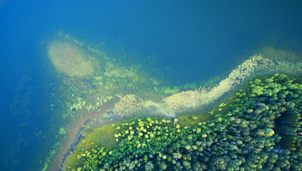 Aerial landscape from the drone - coastline © Piotr Krzeslak