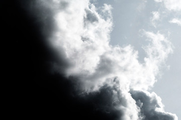 Sky clouds cirrus clouds monochrome