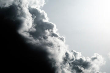 Sky clouds cirrus clouds monochrome