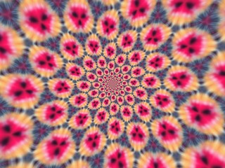 Colorful digital graphic kaleidoscope symmetry mandala style in laser light trial pattern, Tie Dye , spiderweb art abstract background for art projects, banner, business,   card, 3D, template