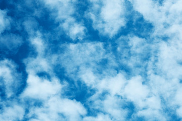 Sky clouds cirrus clouds on a blue background