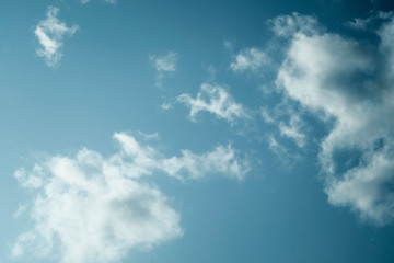 Sky clouds cirrus clouds on a blue background