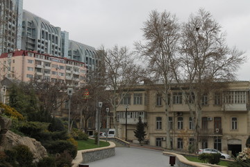 Fototapeta na wymiar Morning Old City BAKU, Azerbaijan