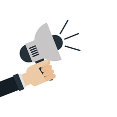 Isolated megaphone vector design